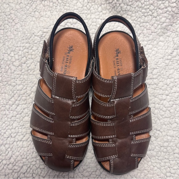 Little Kid Jaxon Fisherman Brown Sandals boys size 1 - Picture 4 of 15